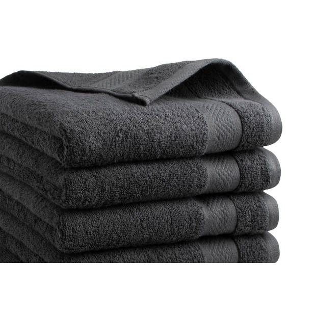 Handdoeken 30 delig set - Hotel Collectie - 100% katoen - antraciet