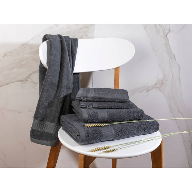 Handdoeken 30 delig set - Hotel Collectie - 100% katoen - antraciet