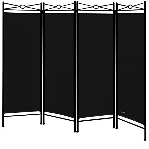 Deubois kamerscherm - zwart - 180 x163cm - Polyester