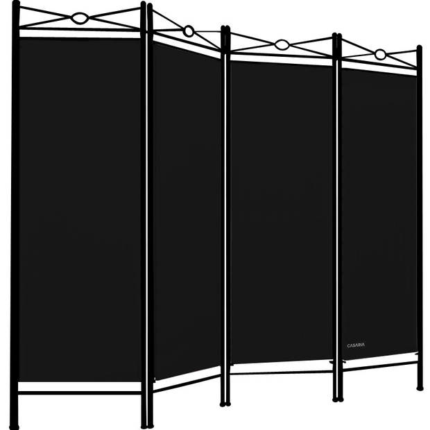 Deubois kamerscherm - zwart - 180 x163cm - Polyester