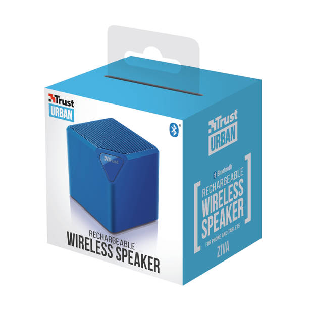Urban Ziva Wireless Bluetooth Speaker - 6W - Blauw - Oplaadbaar