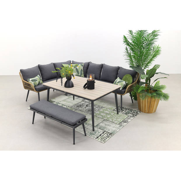 Garden Impressions Margriet lounge dining set - Naturel - 6 delig