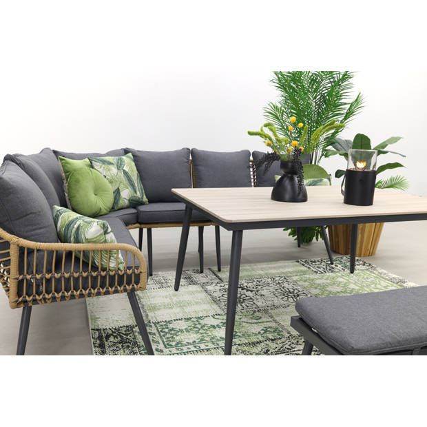 Garden Impressions Margriet lounge dining set - Naturel - 6 delig