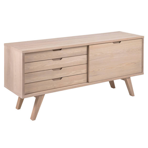 A-Line dressoir met 1 deur en 4 laden, eik.