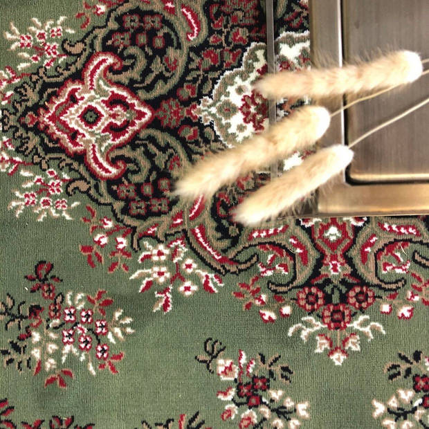 Vintage vloerkleed Nain Perzisch Groen