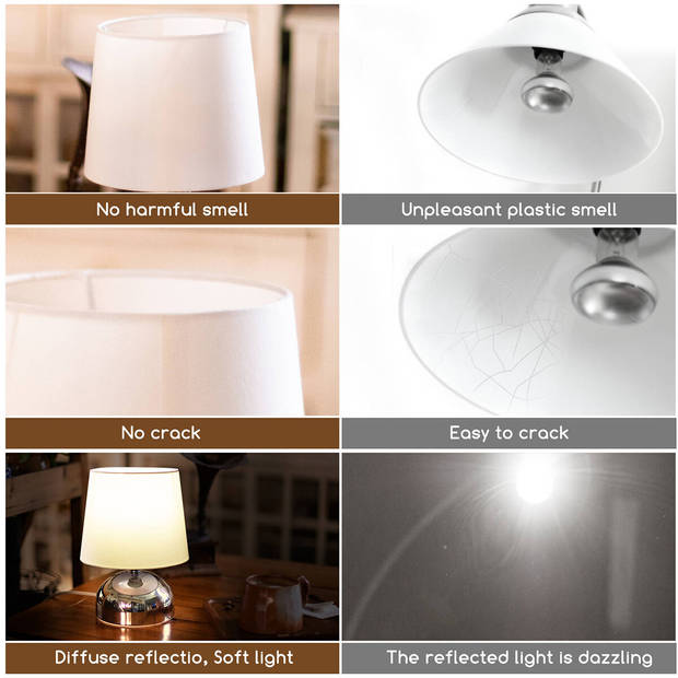LED Tafellamp - Tafelverlichting - Aigi Kali - E14 Fitting - Rond - Glans Chroom - Aluminium