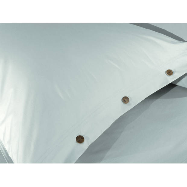 Geel dekbedovertrek Percale - Whispering Blauw - 1-Persoons 140x200/220 cm