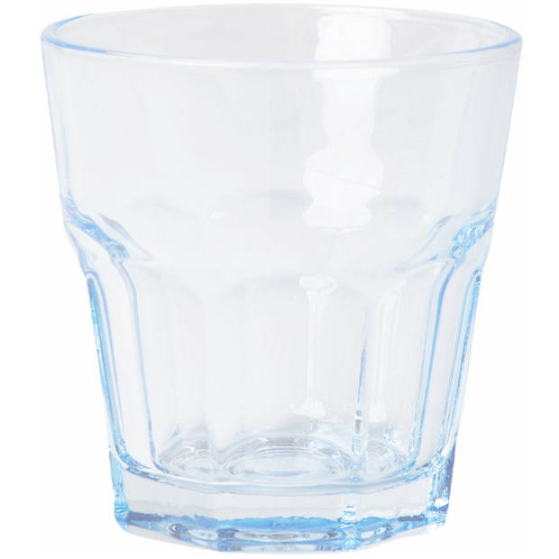 Waterglas Sapglas - Tumbler - 8 x 8 cm - 200ml - Blauw - 4 Stuks
