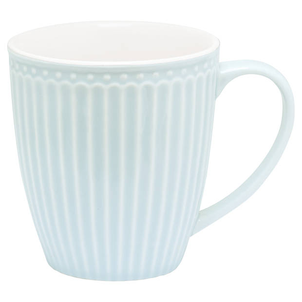 GreenGate Koffiemok Alice lichtblauw 350 ml - H 10 cm - Ø 9 cm