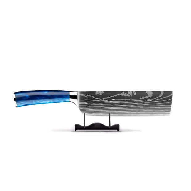 Shinrai Japan Epoxy Sapphire 3-delige messenset + slijpsteen + magnetische houder + snijplank