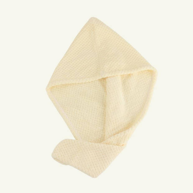 MARBEAUX Haarhanddoek - Hair towel - Hoofdhanddoek - Microvezel handdoek krullend haar - Wit