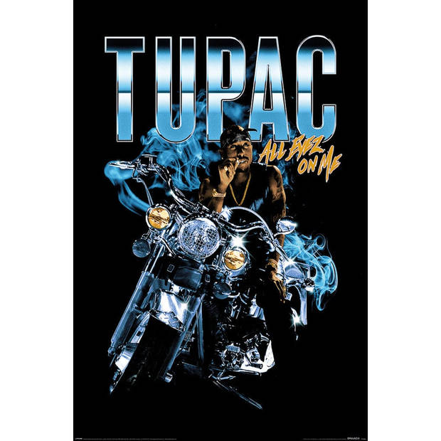 Pyramid Tupac Shakur All Eyez Motorcycle Poster 61x91,5cm