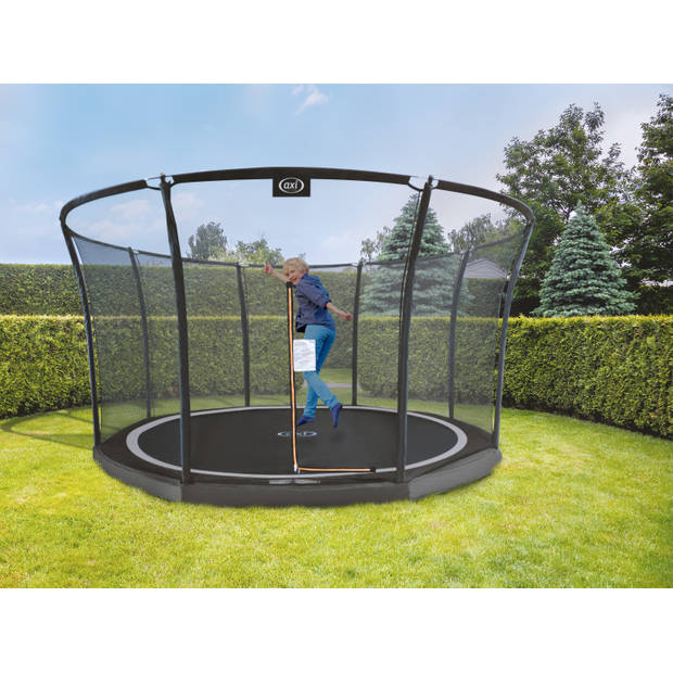 AXI Denver Trampoline met veiligheidsnet Ø 366 cm Zwart Inground trampoline voor kinderen