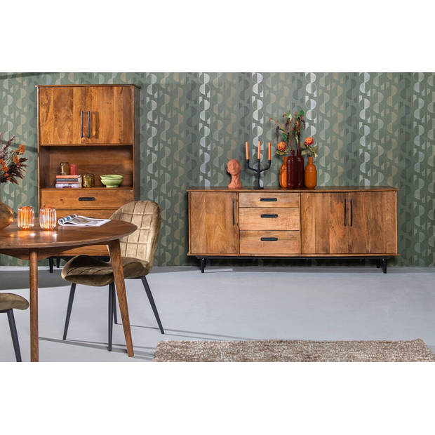 Livingfurn - Dressoir Elias 200cm - Mangohout