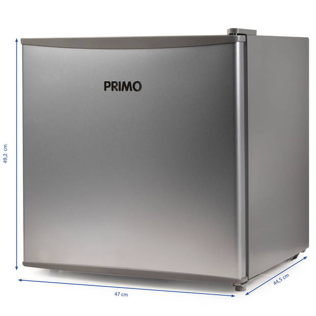 PRIMO PR140DV Mini Vriezer - Kleine Diepvries - Vrijstaand - 31L - E - Zilver