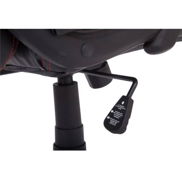 Ergonomische Bureaustoel - Gamestoel - Gamechair - Massage functie - Warmtefunctie - Kunstleer - Zwart/Wit