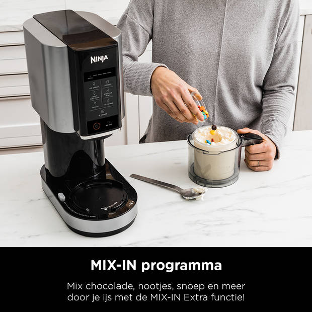Ninja Creami IJsmachine - Ice Cream Maker voor Roomijs, Milkshake, Smoothie Bowl en meer - Foodi - NC300EU