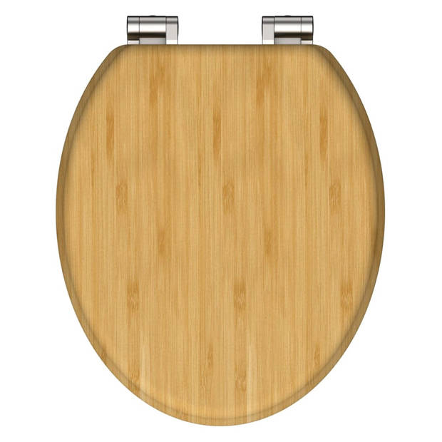 SCHÜTTE Toiletbril met soft-close NATURAL BAMBOO