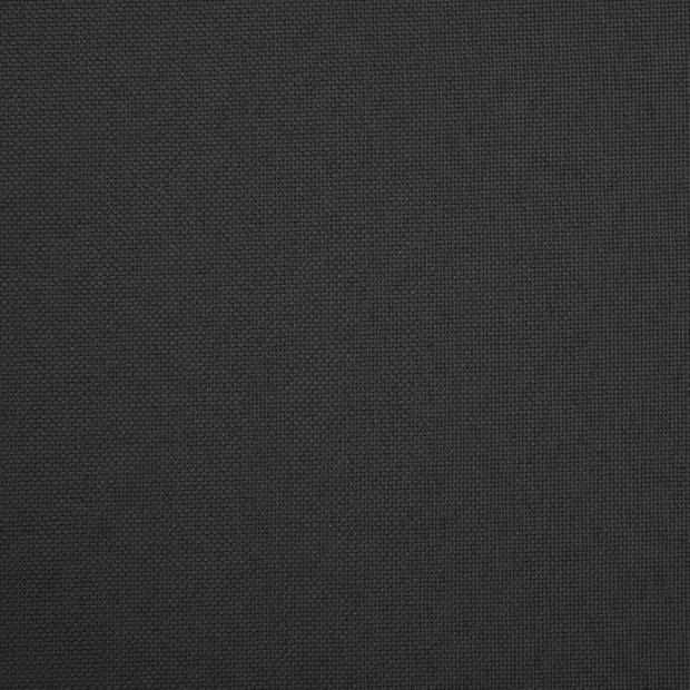 The Living Store opbergkruk - inklapbaar - zwart - 38 x 38 x 38 cm - comfortabele zitting