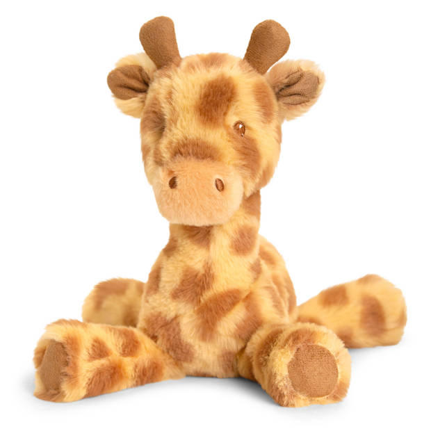 Keel Toys Knuffel Giraffe - zachte pluche stof - knuffeldieren - 14 cm - Knuffeldier