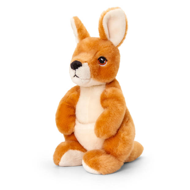 Pluche knuffel dier wallaby kangoeroe 20 cm - Knuffeldier