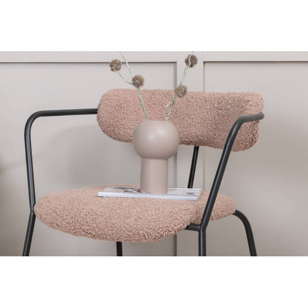 Fluffy fauteuil teddy stof bruin.