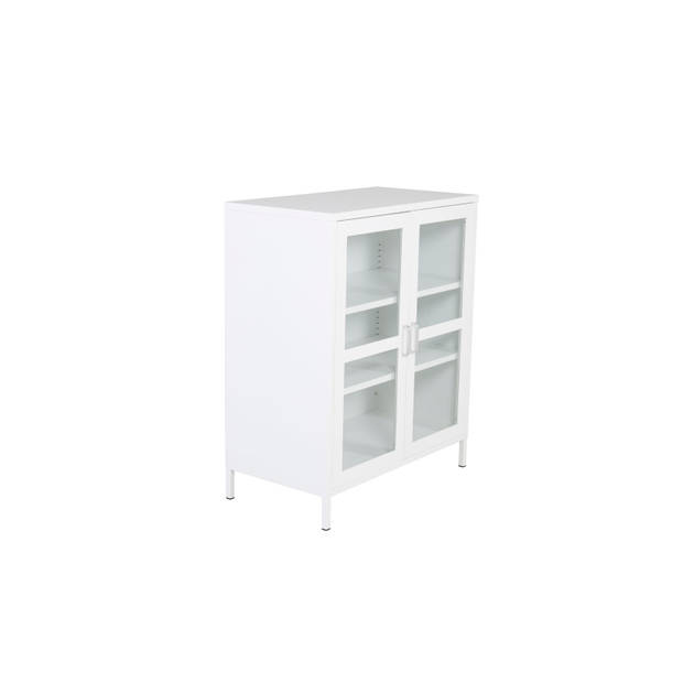 Acero dressoir 2 deuren, 3 planken, wit.