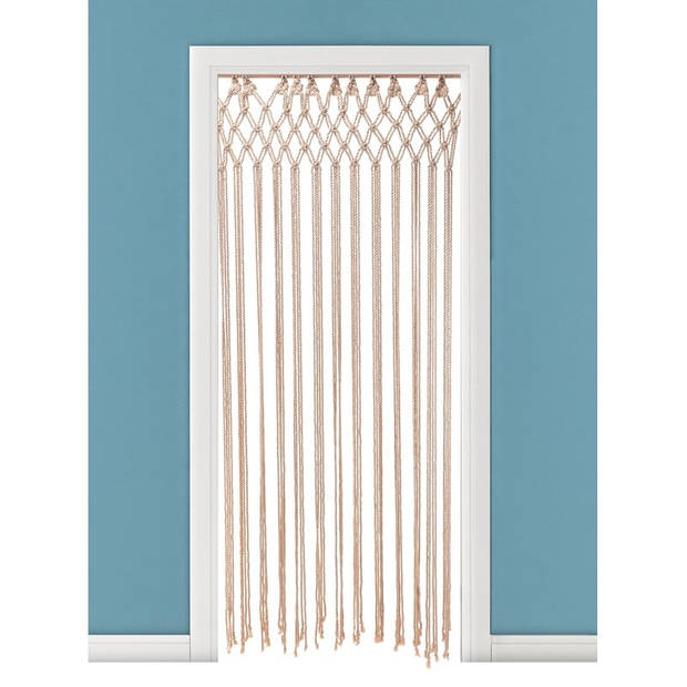 Decoratief deurgordijn macrame naturel 90 x 180 cm - Deurhorren