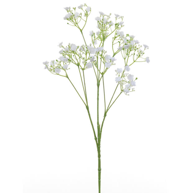Kunstbloemen Gipskruid/Gypsophila takken wit 70 cm - Kunstbloemen