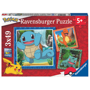 Ravensburger Pok?mon Puzzel Charmander Squirtle Bulbasaur 3x49 Stukjes (6035869)