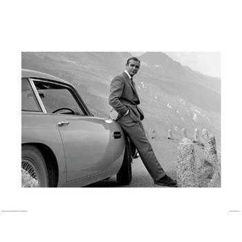 Kunstdruk James Bond Aston Martin 80x60m