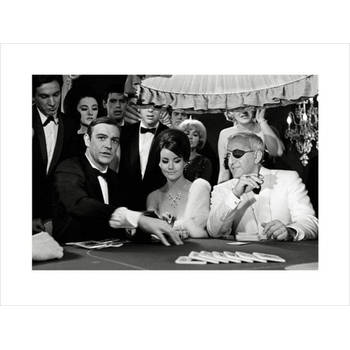 Kunstdruk James Bond Thunderball Casino 80x60cm