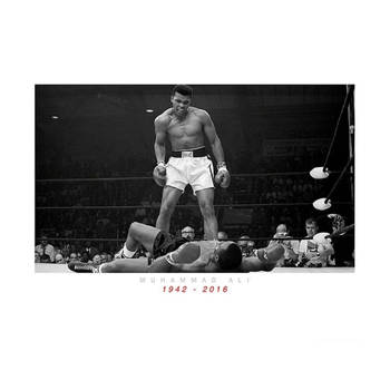 Kunstdruk Muhammad Ali Commemorative Ali Vs Liston 80x60cm