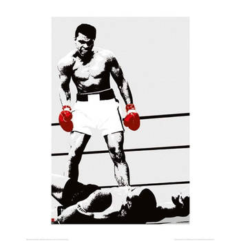 Kunstdruk Muhammad Ali Gloves 60x80cm