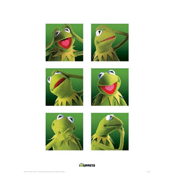 Kunstdruk The Muppets Kermit Boxes 30x40cm