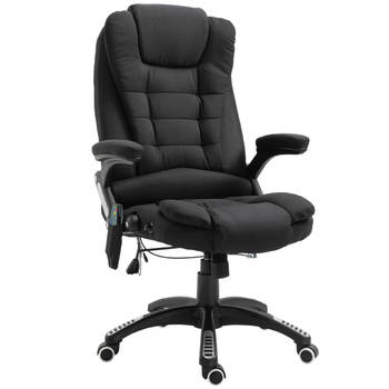 Bureaustoel - Bureaustoel ergonomisch - Directiestoel - Massage stoel - Bureaustoelen voor volwassenen - Zwart