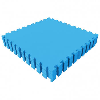 Gorilla Sports Vloermatten Blauw - 8 stuks - Bescherming - 8 stuks - 2,88 m2 - Puzzel mat