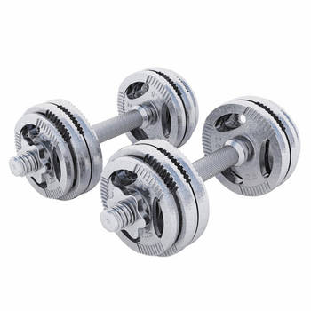 Gorilla Sports Dumbellset - Halterset - Gripper Gietijzer - 30 kg