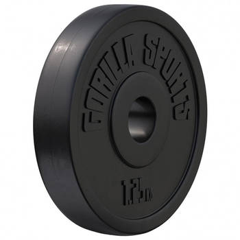 Gorilla Sports Gewichtsschijf - Halterschijf - 1,25 kg - Kunststof - 30 mm