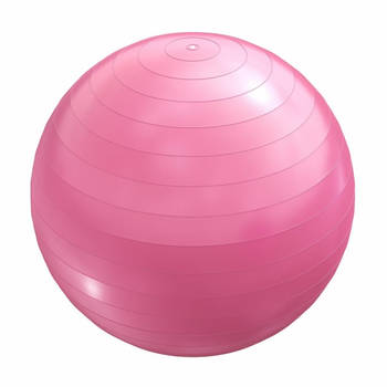 Fitnessbal Ø 55 cm - incl. Pomp - Gym bal - Yoga - Belastbaar tot 500 kg - Roze