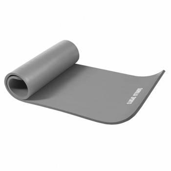 Gorilla Sports Yogamat Deluxe (190 x 100 x 1,5 cm) - Yoga Mat - grijs