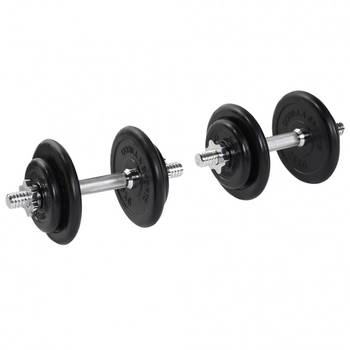 Gorilla Sports Dumbellset - Halterset - Rubber - 20 kg