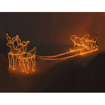 MaxxHome Kerstverlichting - Rendieren met Slee - 756 lampjes - 208x55cm