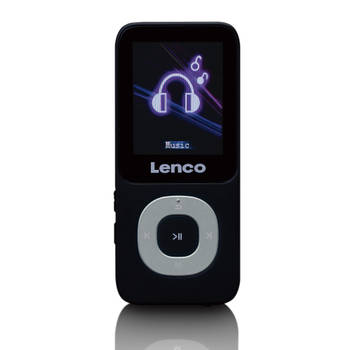MP3/MP4-speler met 4GB micro SD kaart Lenco Xemio-659GY Zwart-Grijs