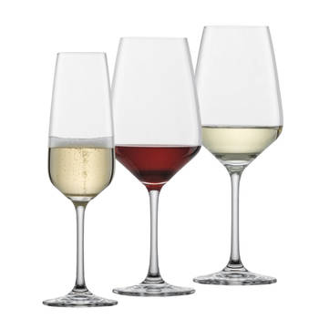 Schott Zwiesel Wijnglazenset (champagneglazen, witte wijnglazen & rode wijnglazen) Taste 18-delig