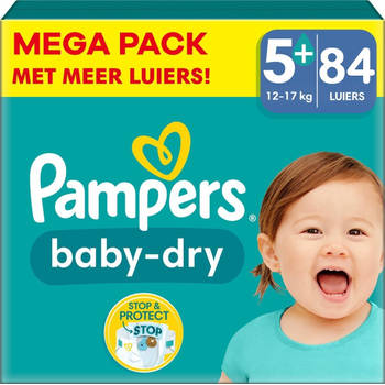 Pampers - Baby Dry - Maat 5+ - Megapack - 84 stuks - 12/17KG