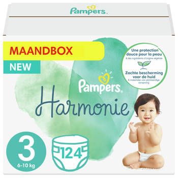 Pampers - Harmonie / Pure - Maat 3 - Maandbox - 124 luiers