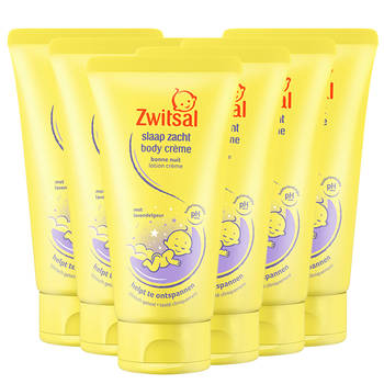 Zwitsal - Slaap Zacht - Body Crème - Lavendel - 6 x 150ml - Voordeelverpakking