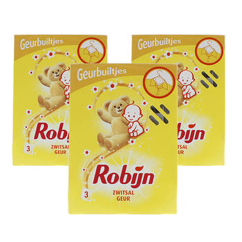 Robijn Geurbuiltjes - Zwitsal - 3 x 3 stuks - Voordeelverpakking