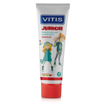 Vitis Junior - 6+ jaar tandpasta/gel - Tutti Frutti